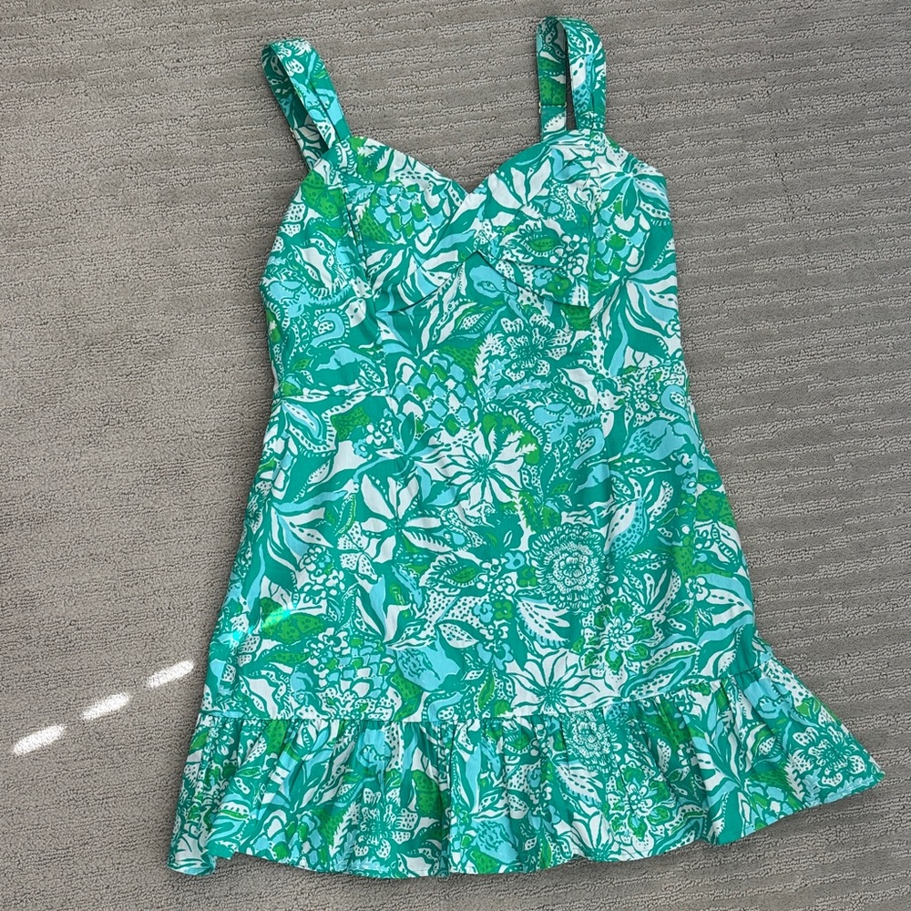 Lilly Pulitzer Teal and Pink Dress